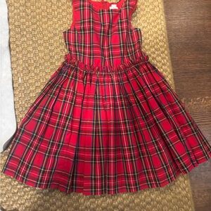 Crewcuts Vibrant Red Plaid Dress